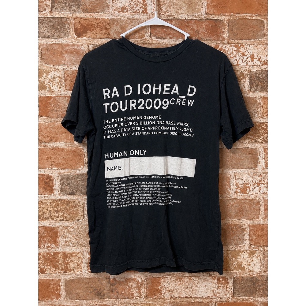 Radiohead Tour 2009 Local Crew Concert Crew Shirt Small Indie Rock RARE
